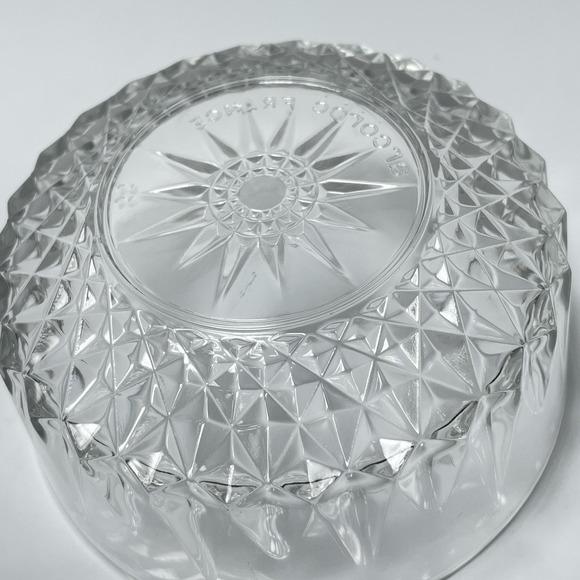 Set Of 3 Arcoroc France DIAMANT STARBURST Berry Bowls 4" - Picture 4 of 6